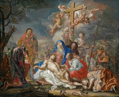 The Lamentation of Christ by Johann Georg Platzer